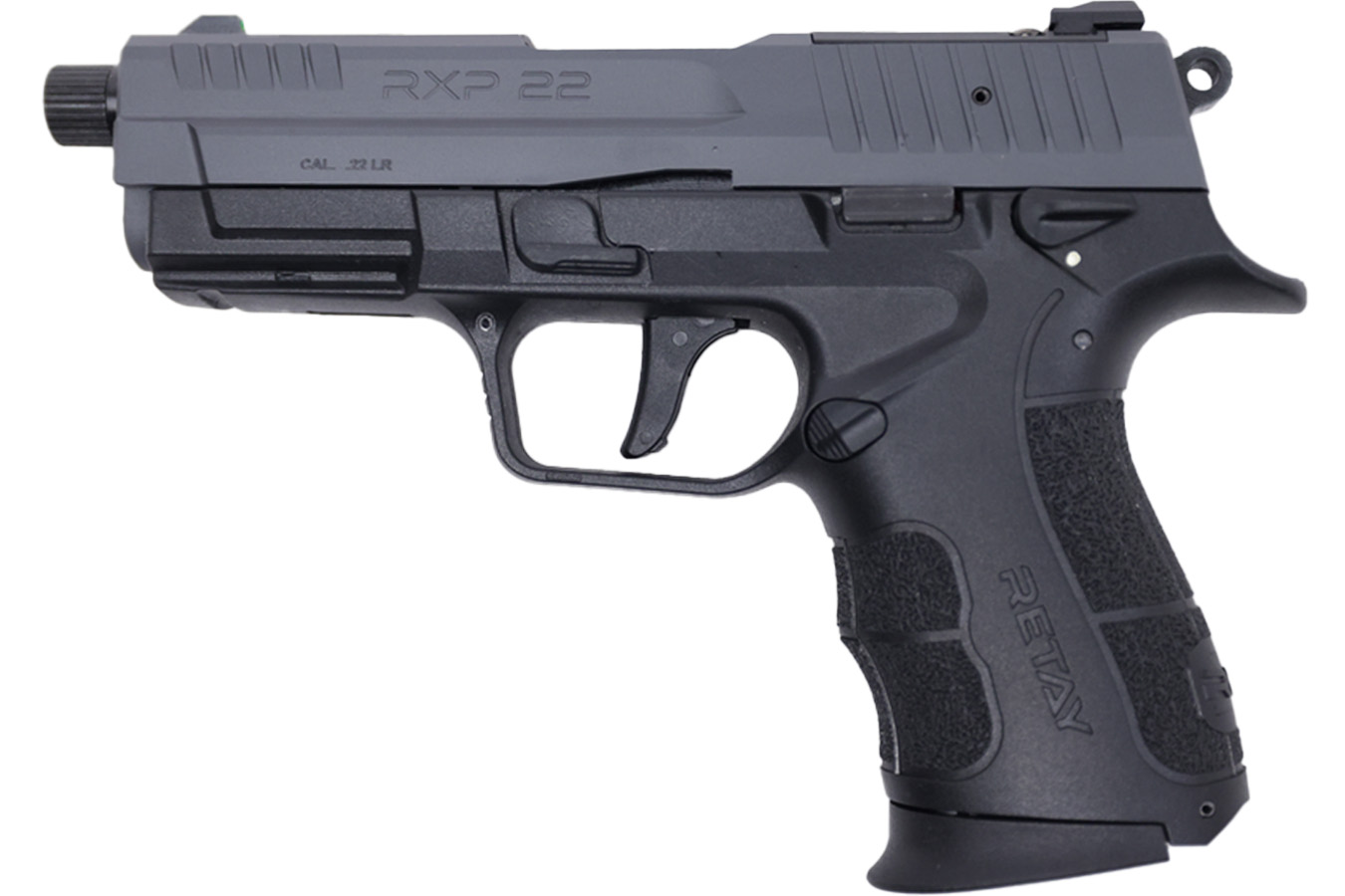 RETAY USA RXP22 22LR Rimfire Pistol with Black Frame/Gray Slide and Threaded Barrel