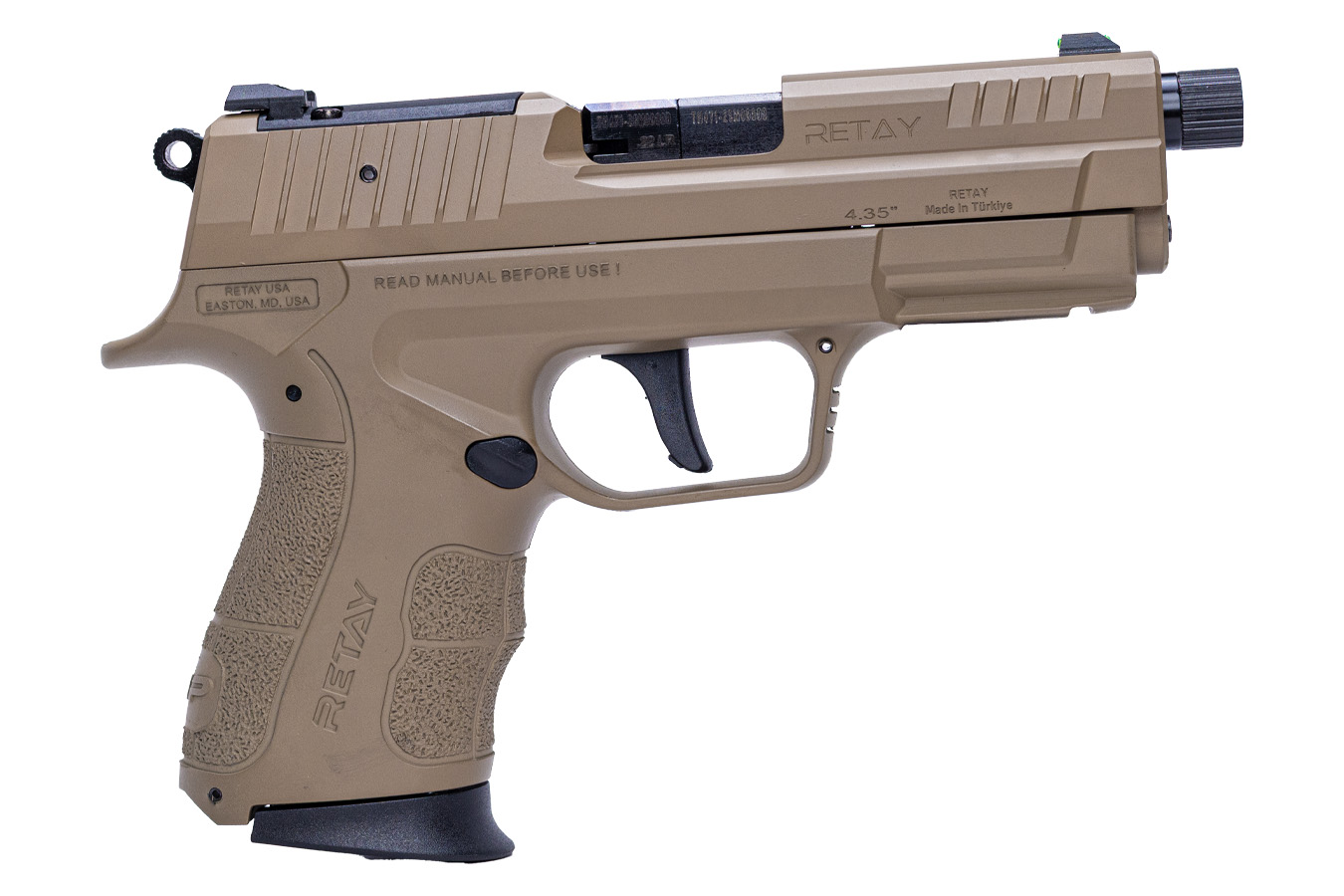 RETAY USA RXP22 22LR Flat Dark Earth Semi-Auto Pistol with Threaded Barrel