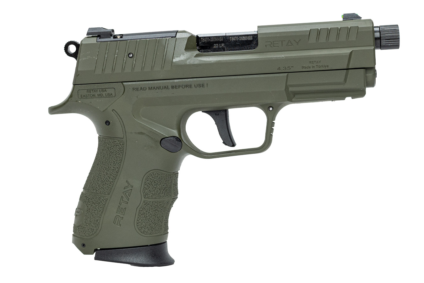 RETAY USA RXP22 22LR OD Green Semi-Auto Pistol w/ Threaded Barrel