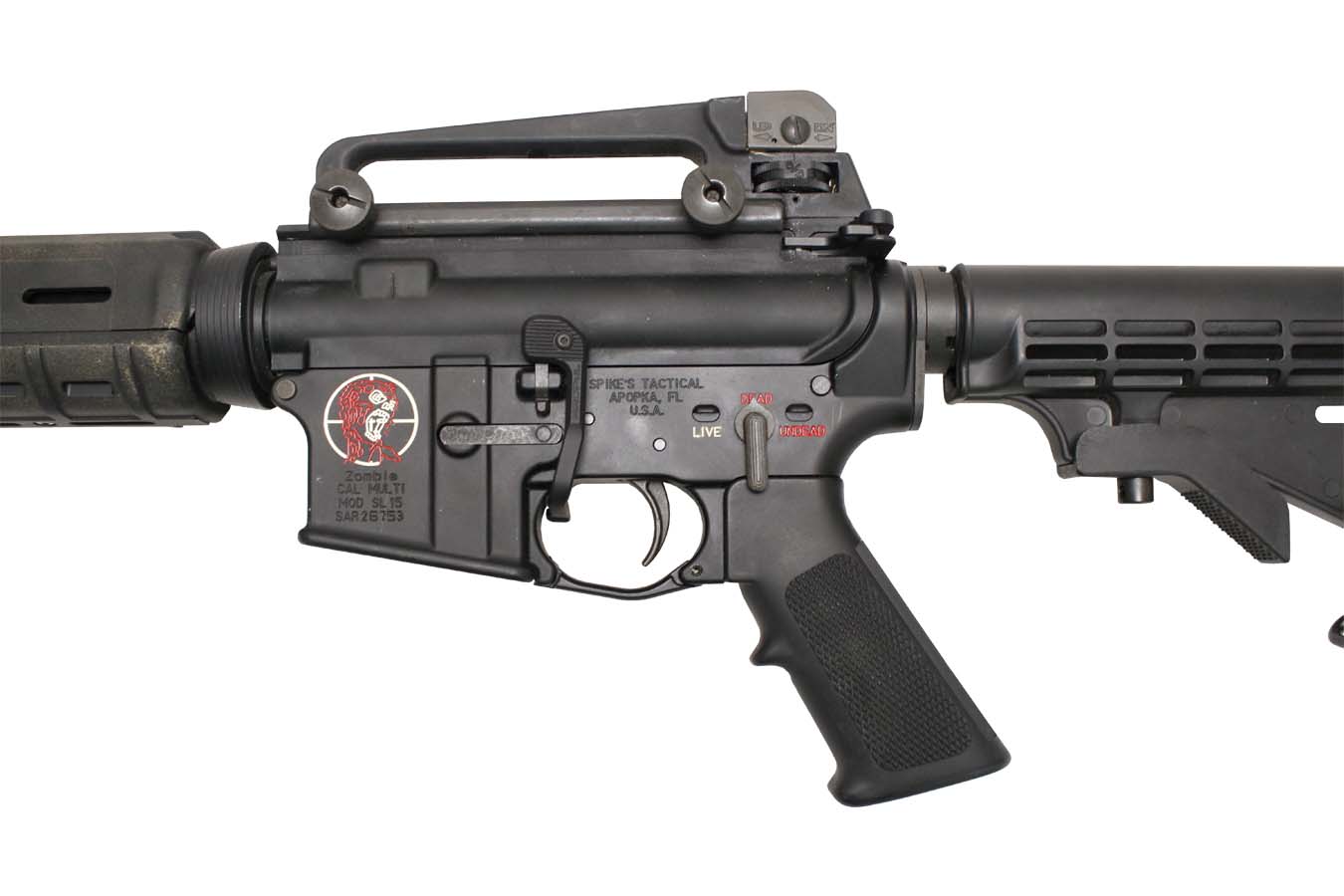 SPIKES TACTICAL SL15 Zombie 5.56mm Semi-Automatic Police Trade-in AR-15 (No Magazine Included)