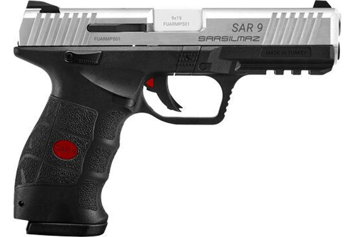 SAR USA SAR9 9mm Pistol with Stainless Slide and Manual Safety