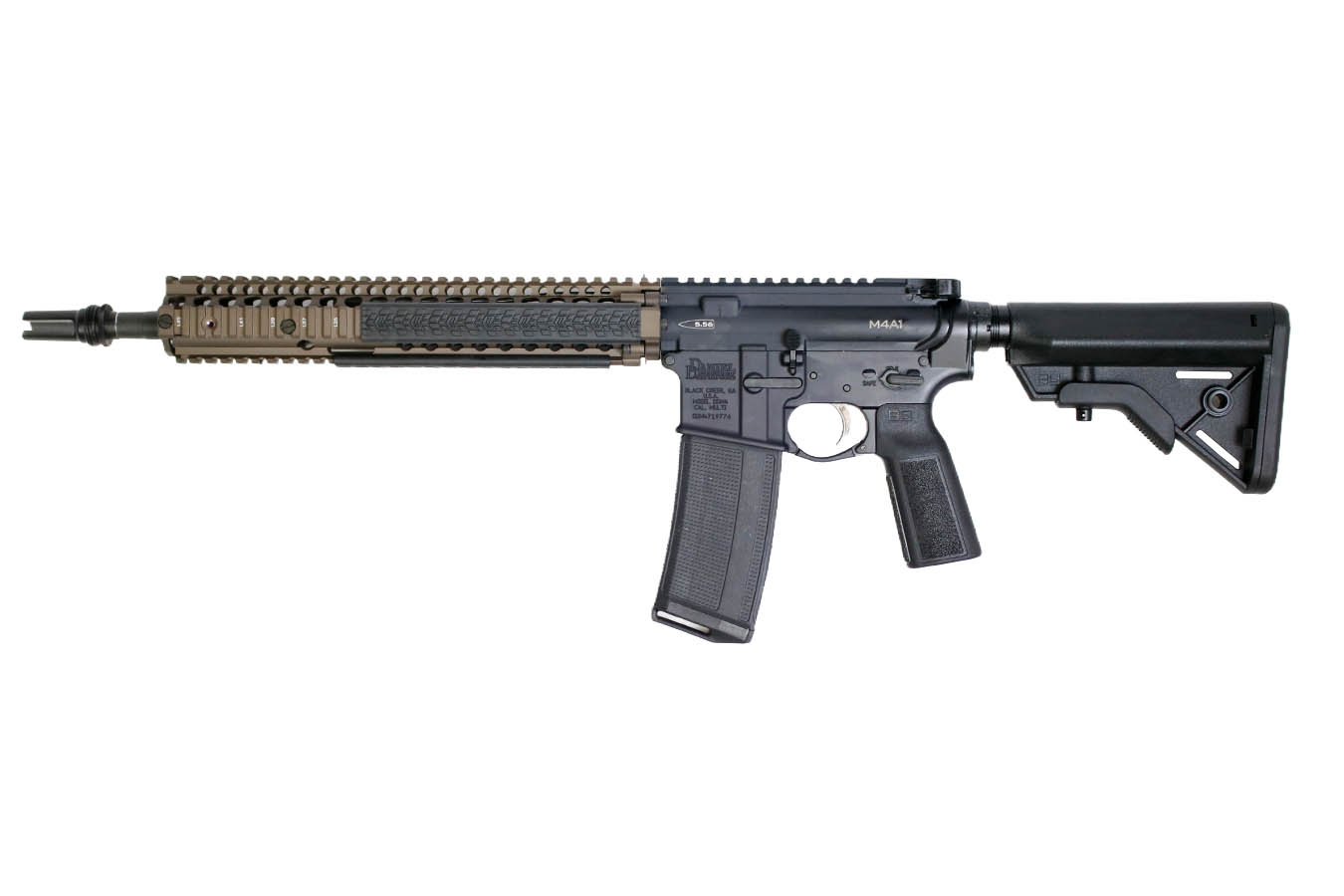 DANIEL DEFENSE M4A1 5.56 NATO Semi-Auto Rifle with Pinned and Welded SilencerCo 3 Prong Flash Hider
