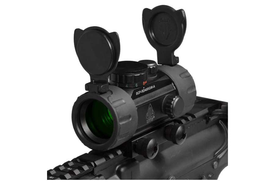 LEAPERS UTG 3.8in ITA Red/Green CQB Dot Sight with Integral Mount