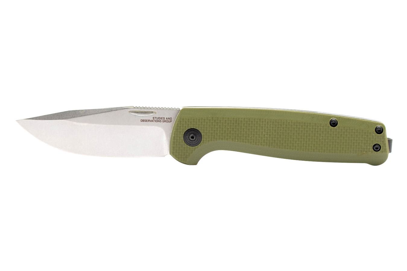 SOG SPECIALTY KNIVES Terminus SJ Folding Pocket Knife - Olive Drab Green