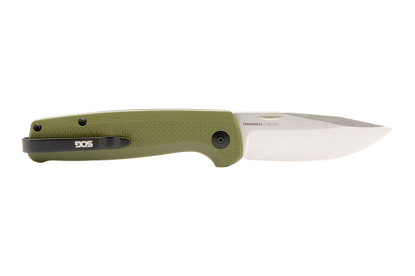 SOG SPECIALTY KNIVES Terminus SJ Folding Pocket Knife - Olive Drab Green