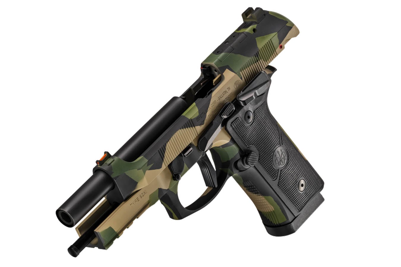 BERETTA 92XI SAO Splinter 9mm Optic Ready Pistol with Splinter Camo Finish