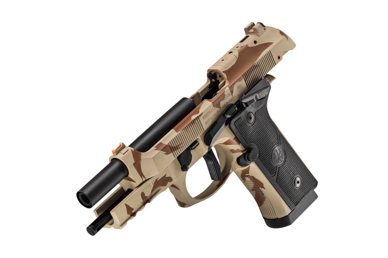 BERETTA 92XI Foreign Combat Series 9mm Semi-Auto Pistol with Desert DPM Camo Finish