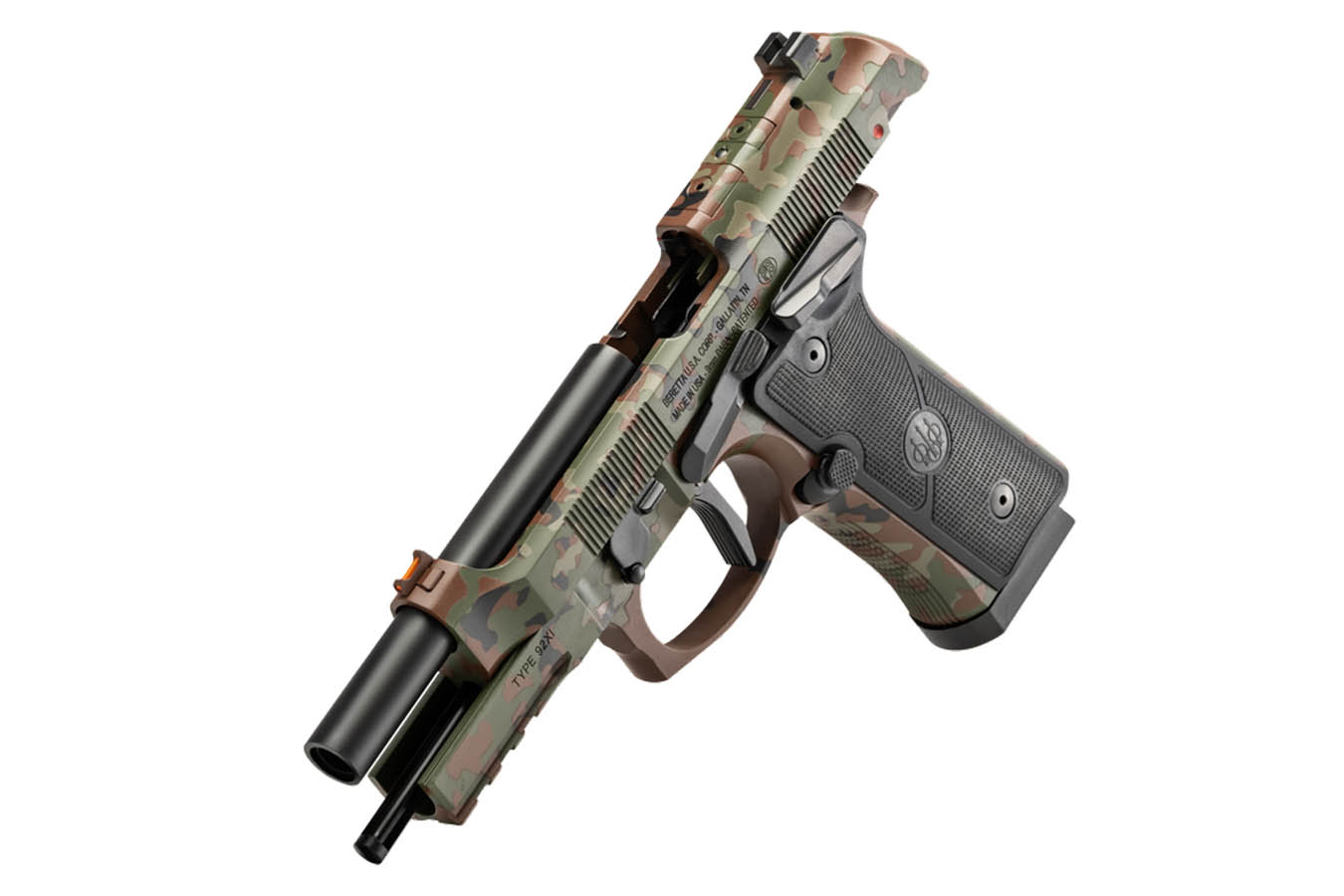 BERETTA 92XI Foreign Combat Series 9mm Semi-Auto Pistol w/ Flecktarn Camo Finish