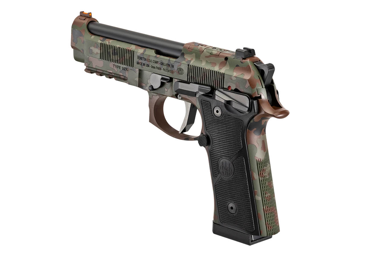 BERETTA 92XI Foreign Combat Series 9mm Semi-Auto Pistol w/ Flecktarn Camo Finish