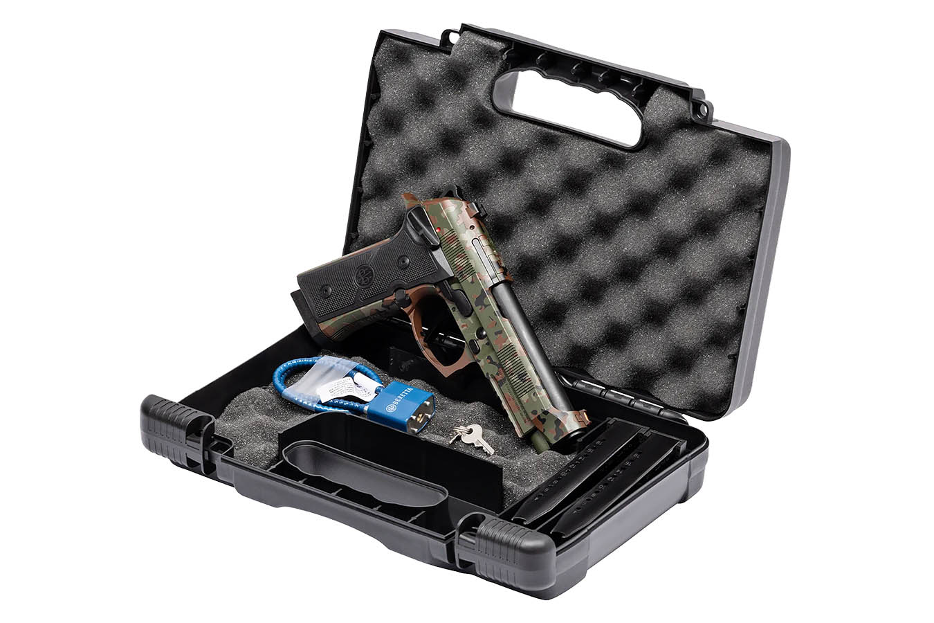 BERETTA 92XI Foreign Combat Series 9mm Semi-Auto Pistol w/ Flecktarn Camo Finish