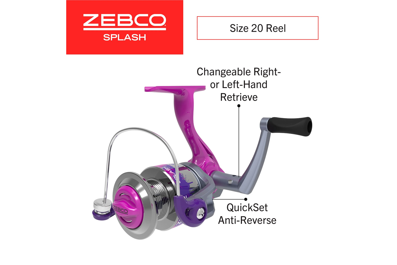 ZEBCO Splash Tidepool Purple 6'0