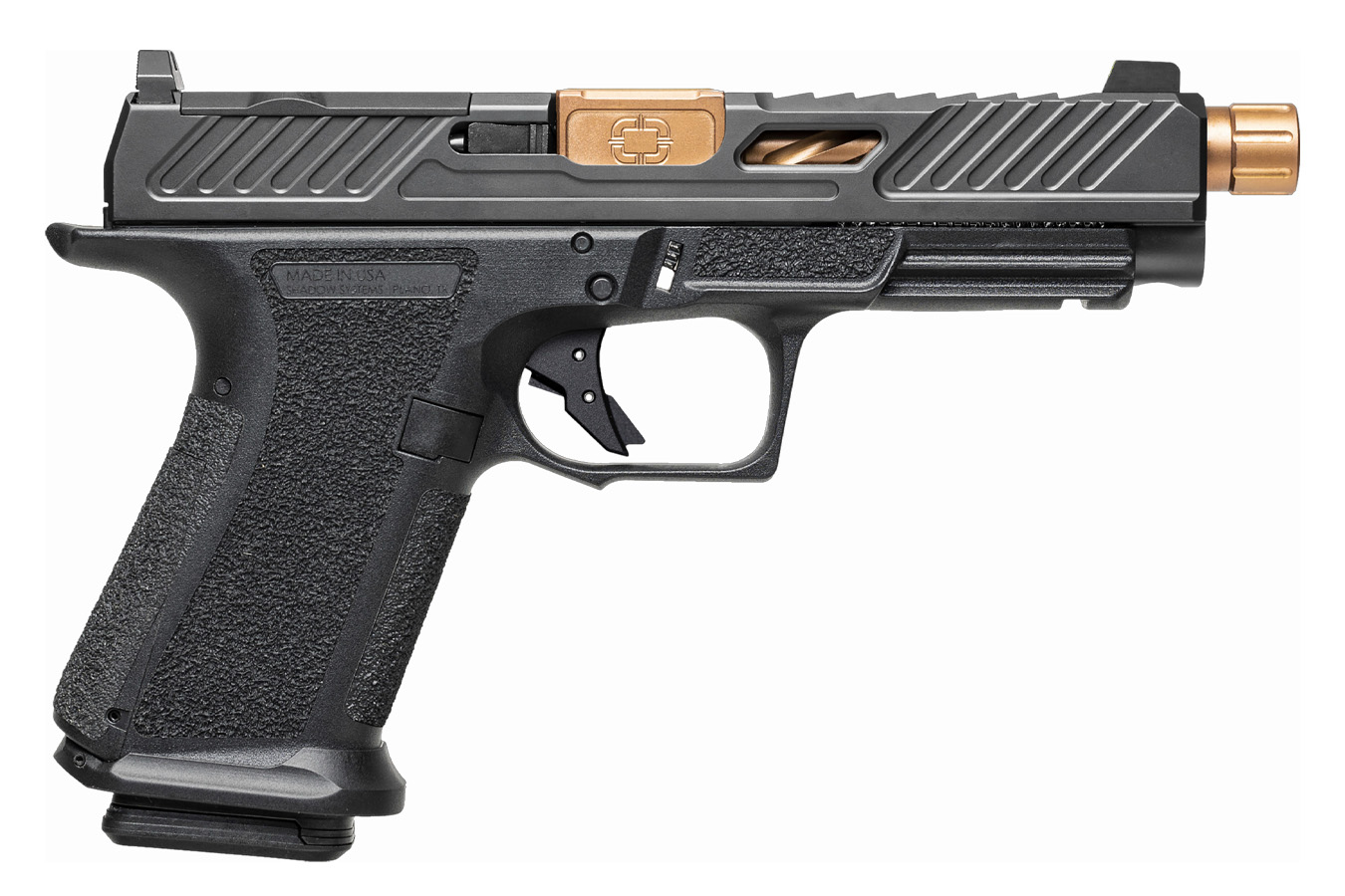 SHADOW SYSTEMS MR920L Elite 9mm Optic Ready Pistol with Bronze Threaded Barrel and Ameriglo Sights