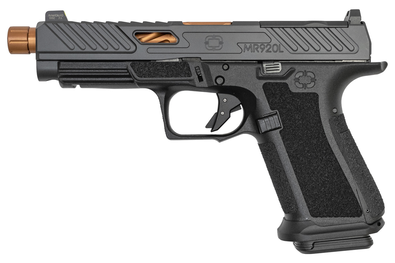 SHADOW SYSTEMS MR920L Elite 9mm Optic Ready Pistol with Bronze Threaded Barrel and Ameriglo Sights