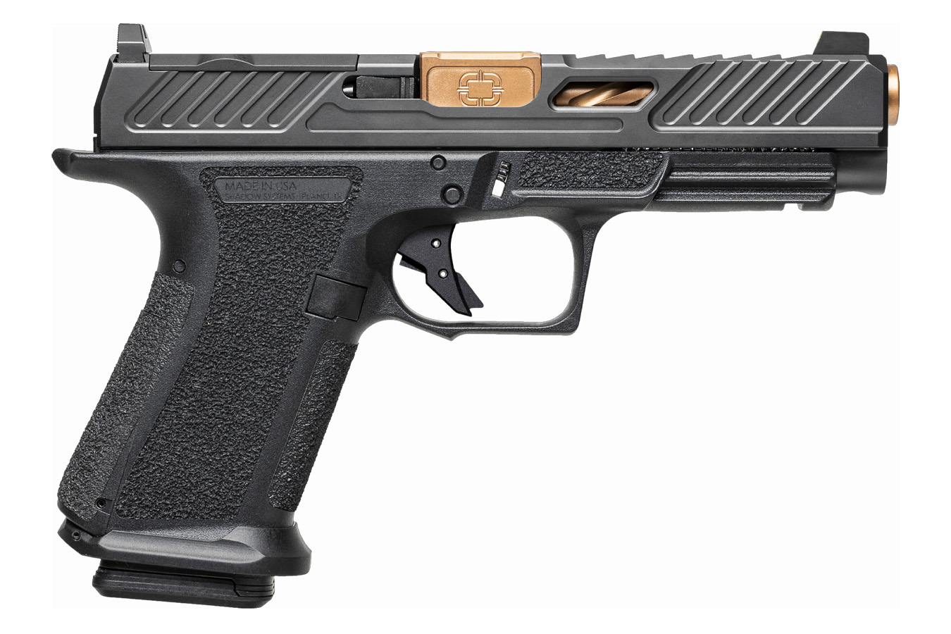 SHADOW SYSTEMS MR920L Elite 9mm Optics Ready Pistol with Bronze Barrel and Ameriglo Sights