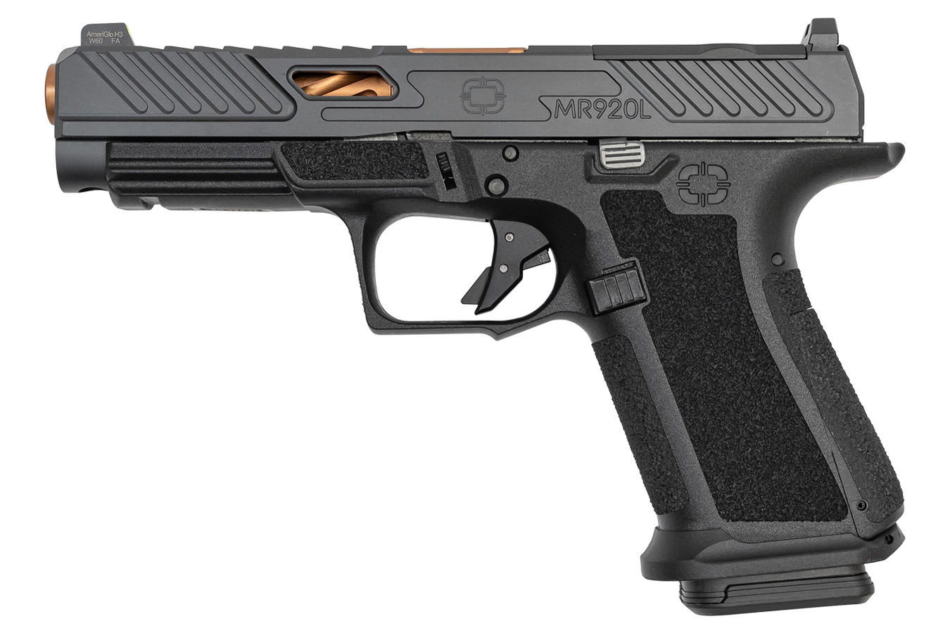 SHADOW SYSTEMS MR920L Elite 9mm Optics Ready Pistol with Bronze Barrel and Ameriglo Sights