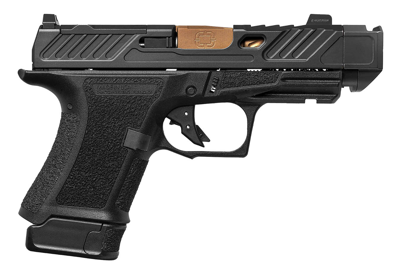 SHADOW SYSTEMS CR920P Elite 9mm Optic Ready Compensated Pistol with Bronze Spiral Fluted Barrel