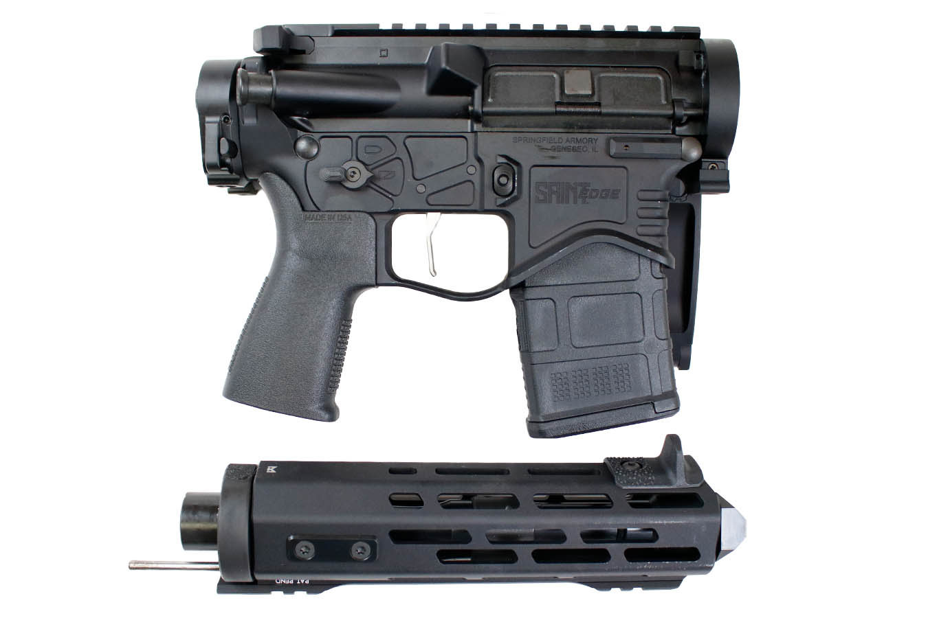 SPRINGFIELD SAINT Edge EVAC 5.56mm AR Pistol with Law Tactical Folder, Viridian Green Dot and Four Magazines