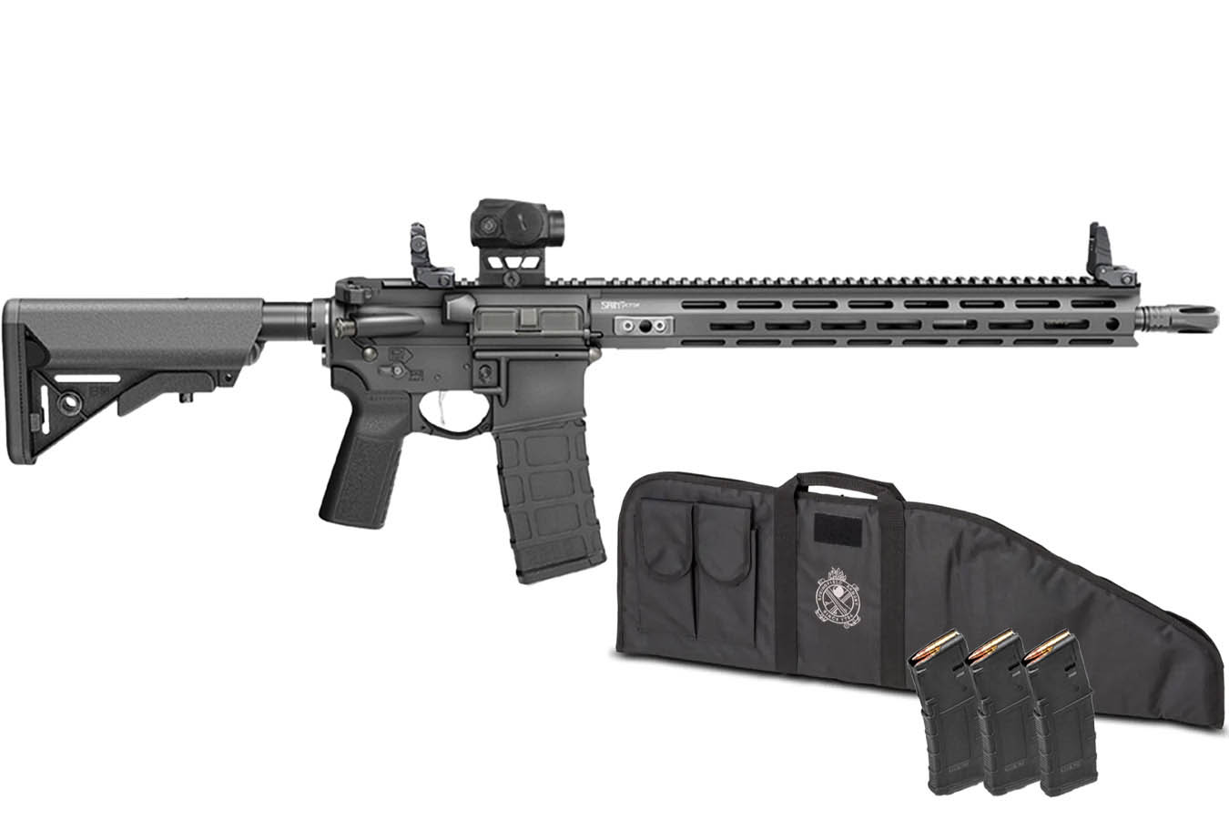 SPRINGFIELD Saint Victor 5.56 NATO Gear Pac with Viridian Venta Green Dot, Four Mags and Rifle Bag