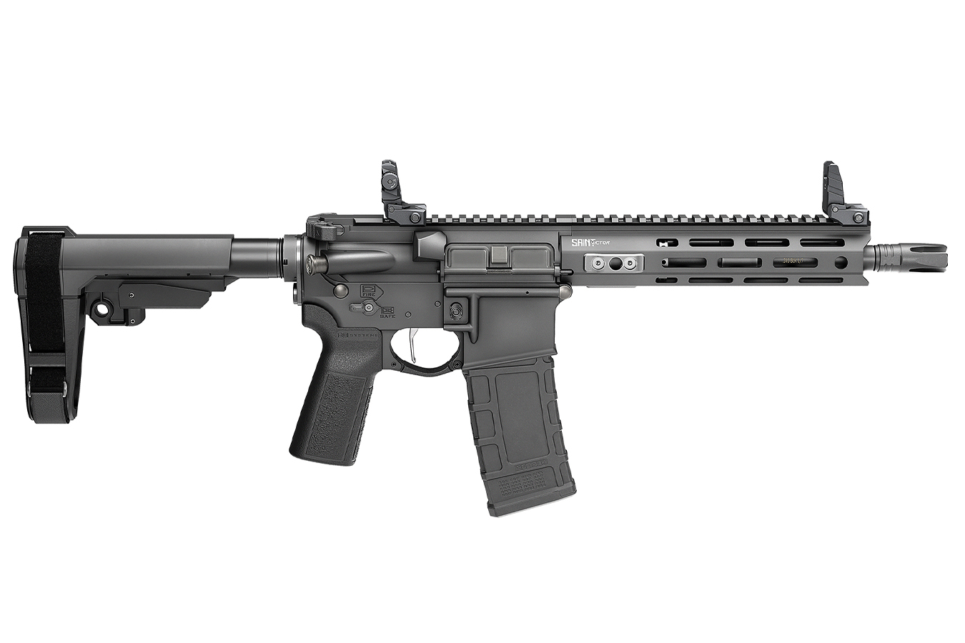 SPRINGFIELD SAINT Victor 300 Blackout Gear Pac Pistol with Viridian Green Dot, Four Mags and Range Bag