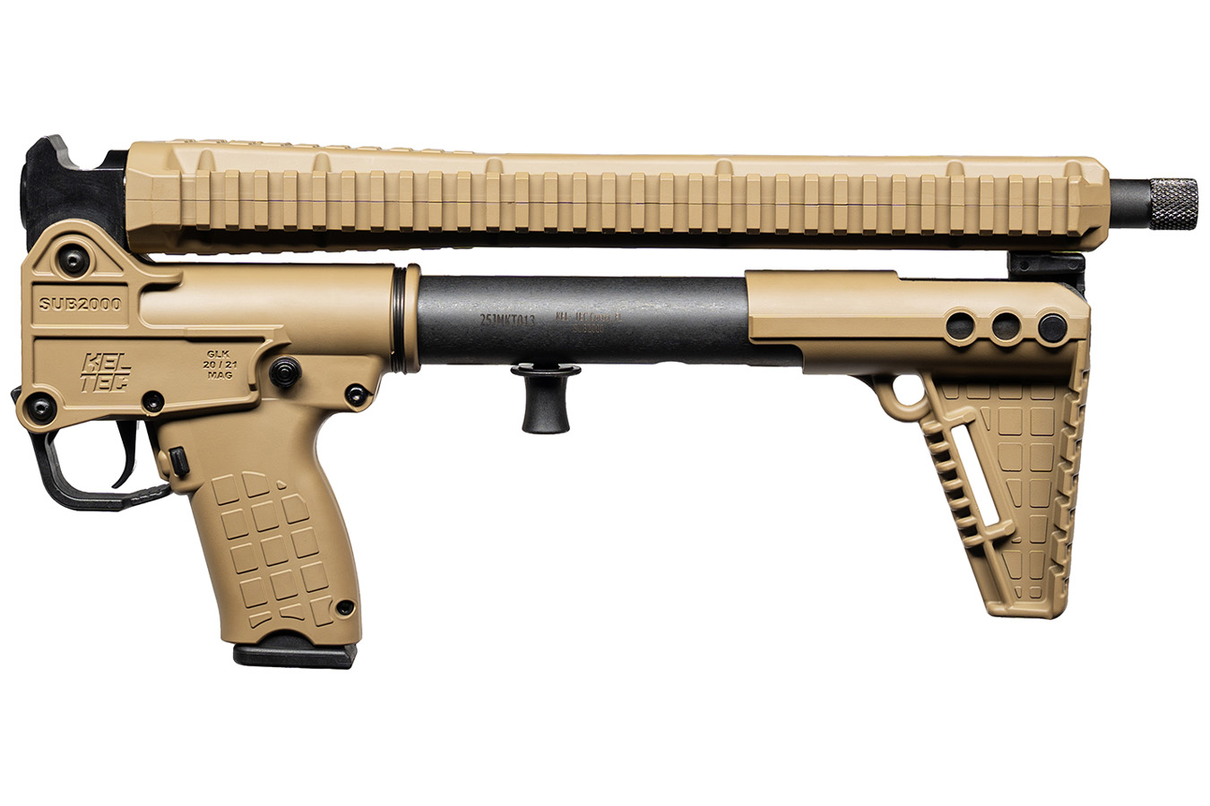 KELTEC SUB 2000 Gen3 10mm Semi-Auto Rifle with FDE Finish (Glock Mag Config)