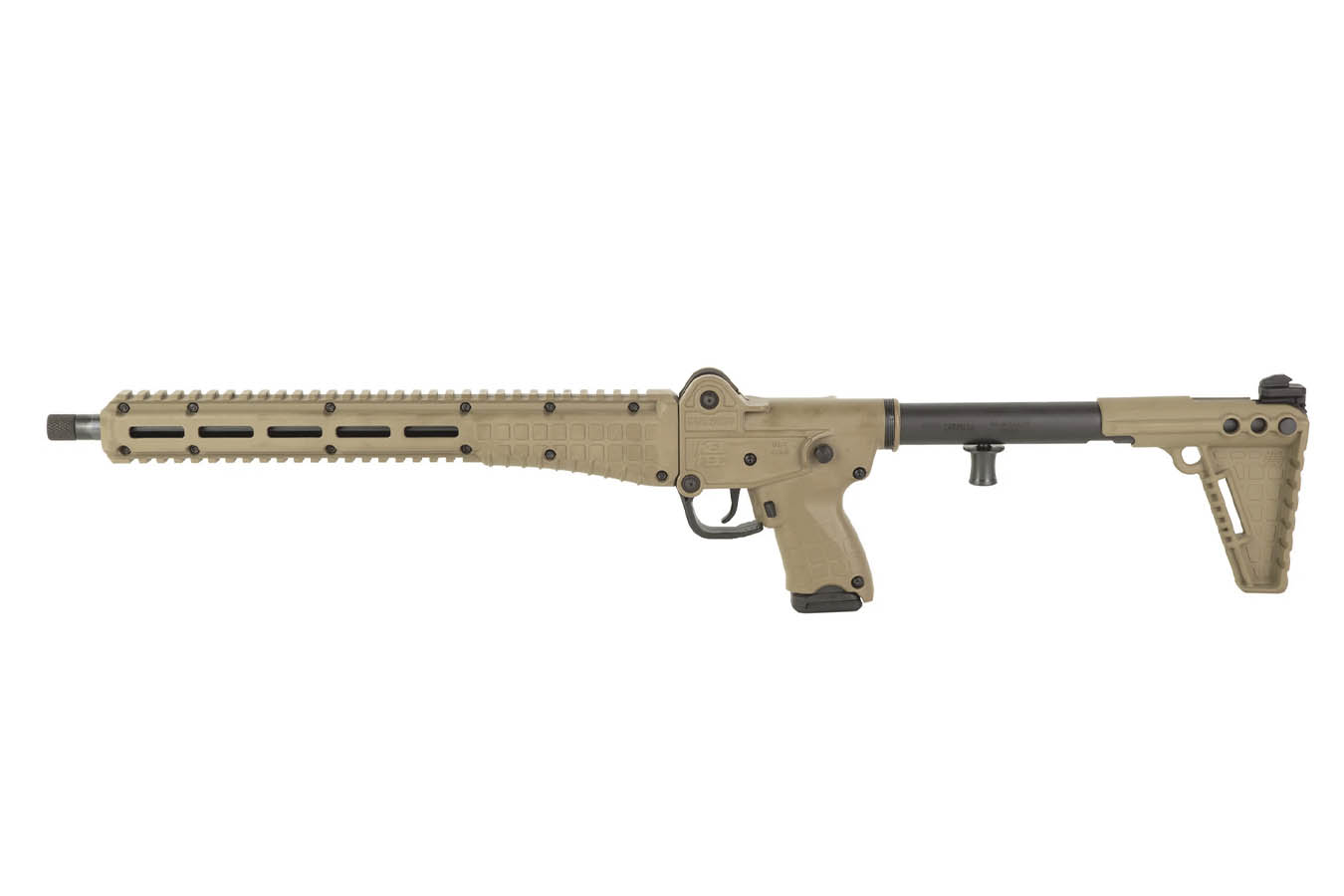 KELTEC Sub 2000 9mm Semi-Auto Rifle with Tan Finish (Glock 19 Config)