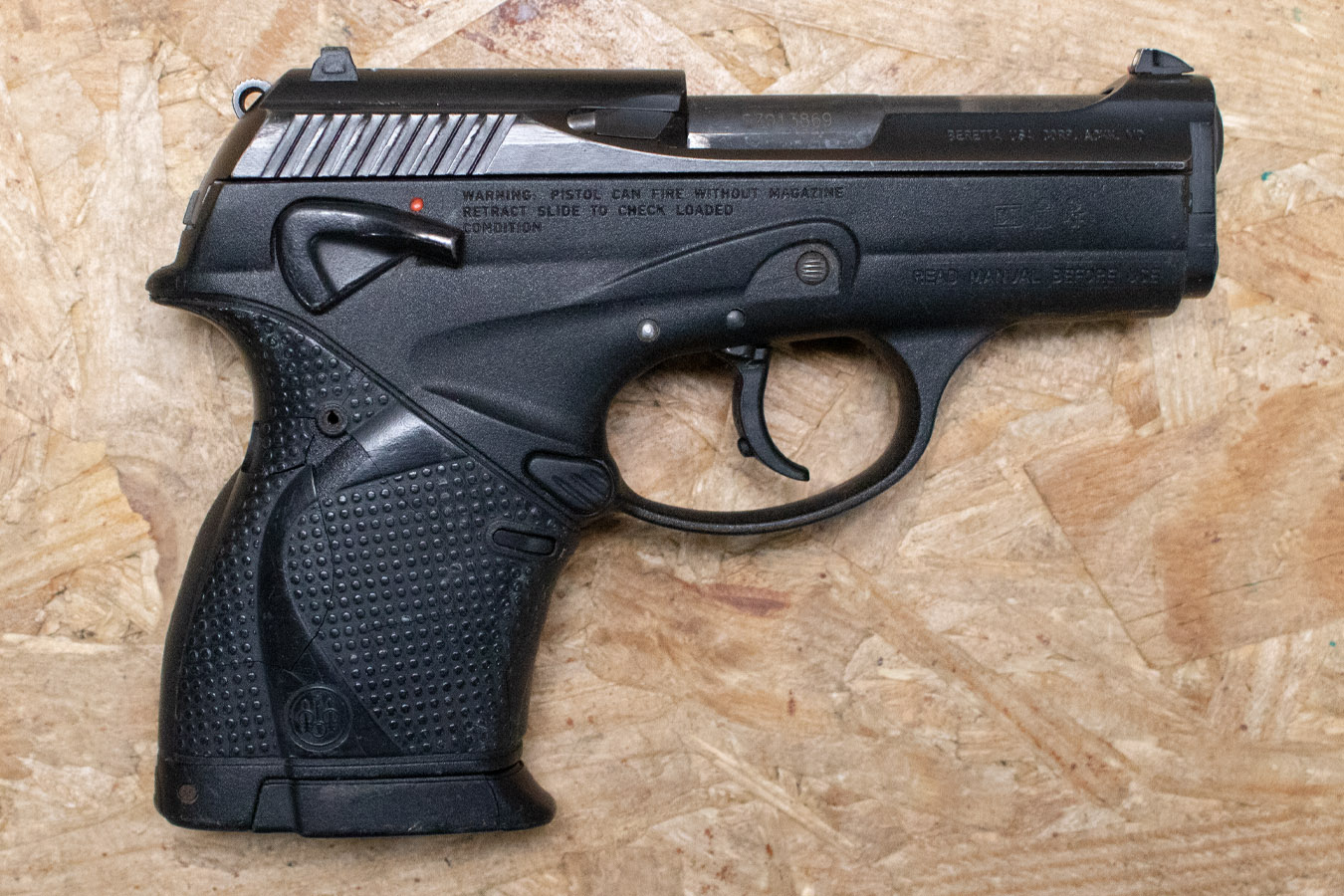 BERETTA 9000S 9mm Police Trade-In Pistol with Manual Safety