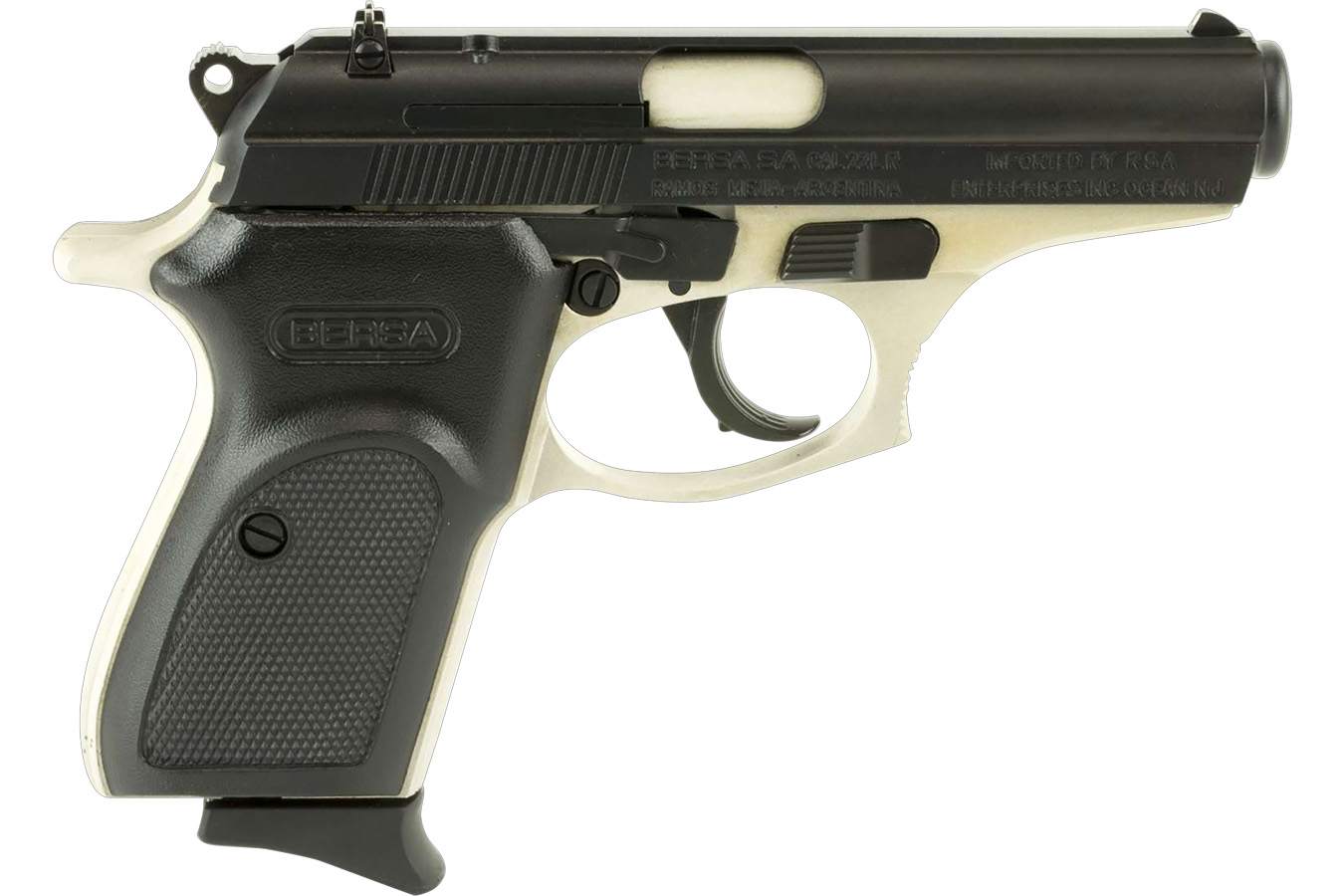 BERSA Thunder 22 Duo-Tone 22LR Pistol with Matte/Nickel Finish