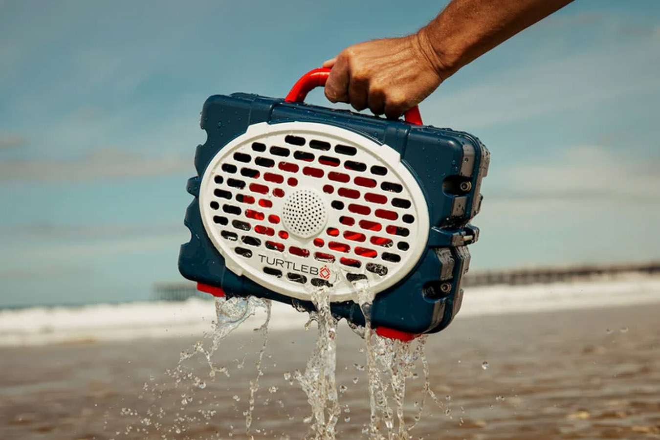 TURTLEBOX Original Gen 3 Speaker Red White and Blue