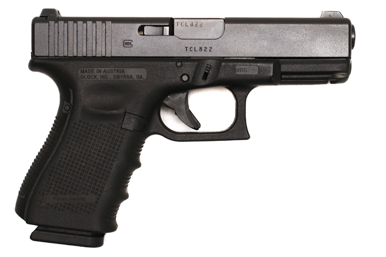 GLOCK 19 Gen 4 9mm Police Trade-In Pistol with Three Magazines and Original Box