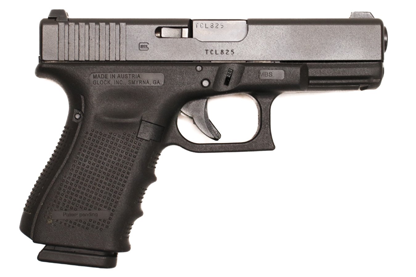 GLOCK 19 Gen 4 9mm Police Trade-In Pistol with Original Case and Three Magazines