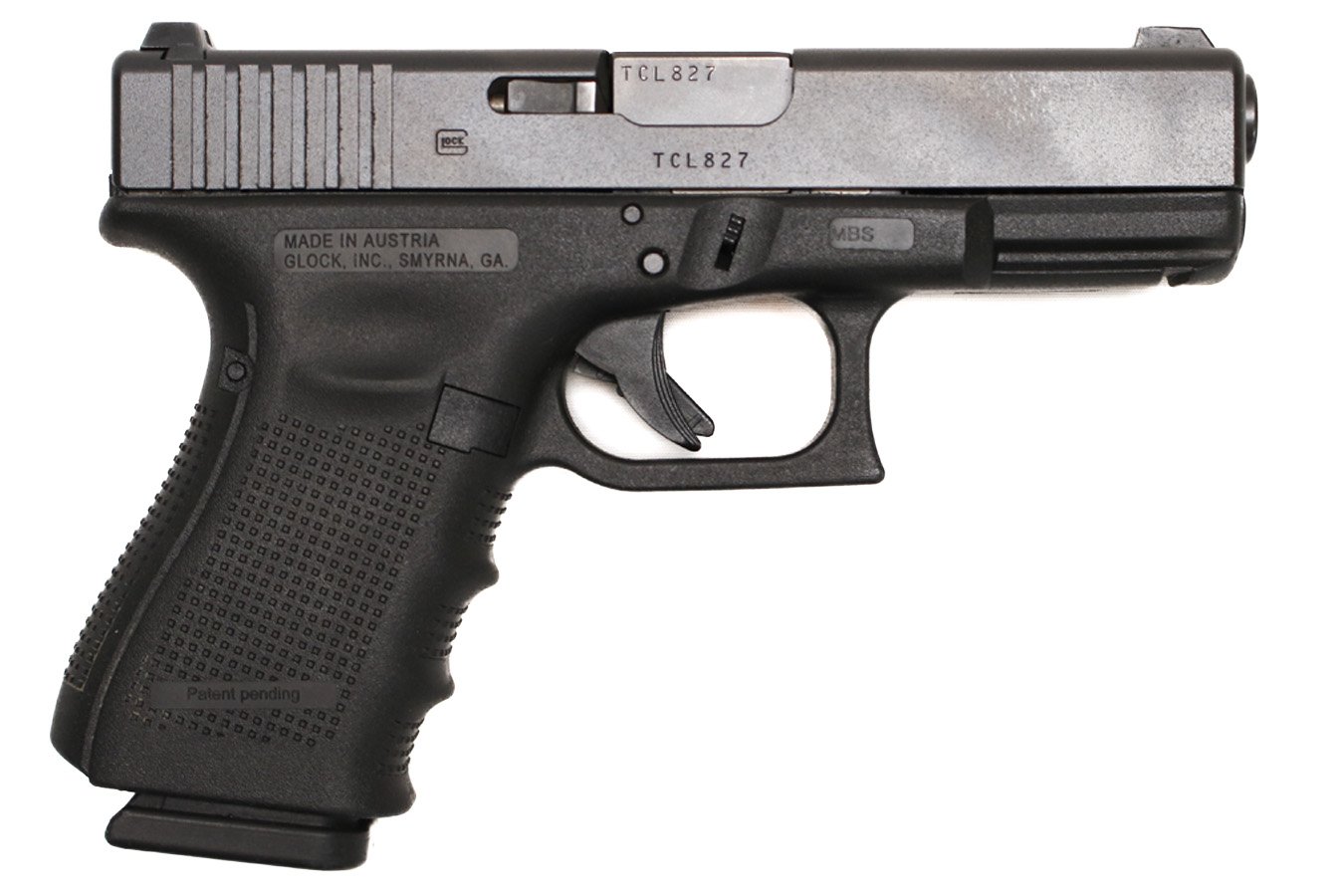 GLOCK 19 Gen 4 9mm Police Trade-In Pistol with Three Magazines and Original Box