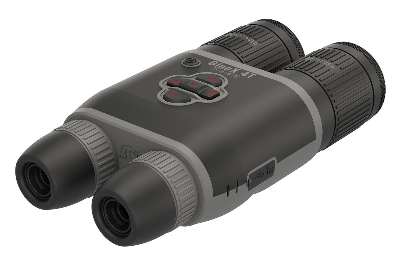 ATN BinoX 4T Thermal Binocular Black 1-10x 19mm 4th Gen 640x480 60Hz Resolution Features Rangefinder