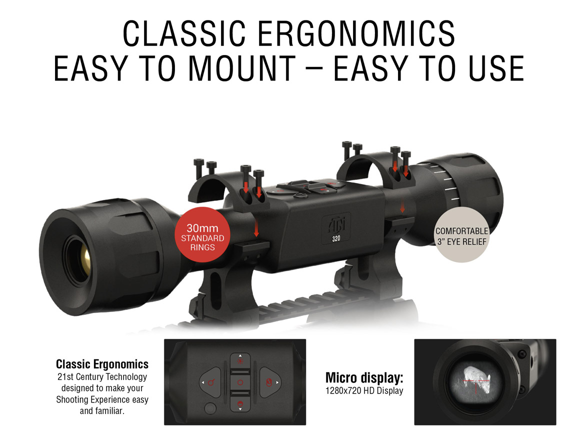 ATN ThOR LT 2x-4x Thermal Rifle Scope