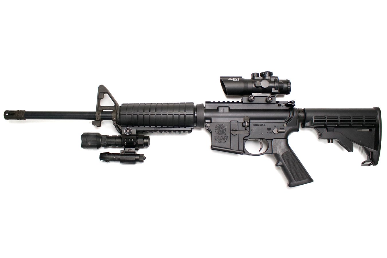 SMITH AND WESSON M&P-15 5.56mm Police Trade-In Rifle with Red Dot