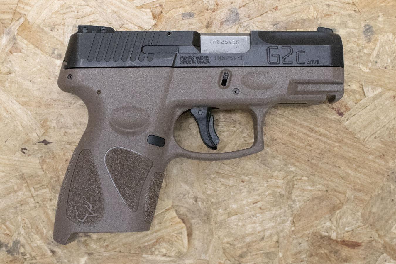 TAURUS G2C 9mm Police Trade-In Pistol with Tan Frame (Magazine Not Included)