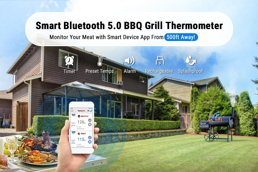 THERMOPRO Smart Bluetooth Meat Thermometer with Dual Probe