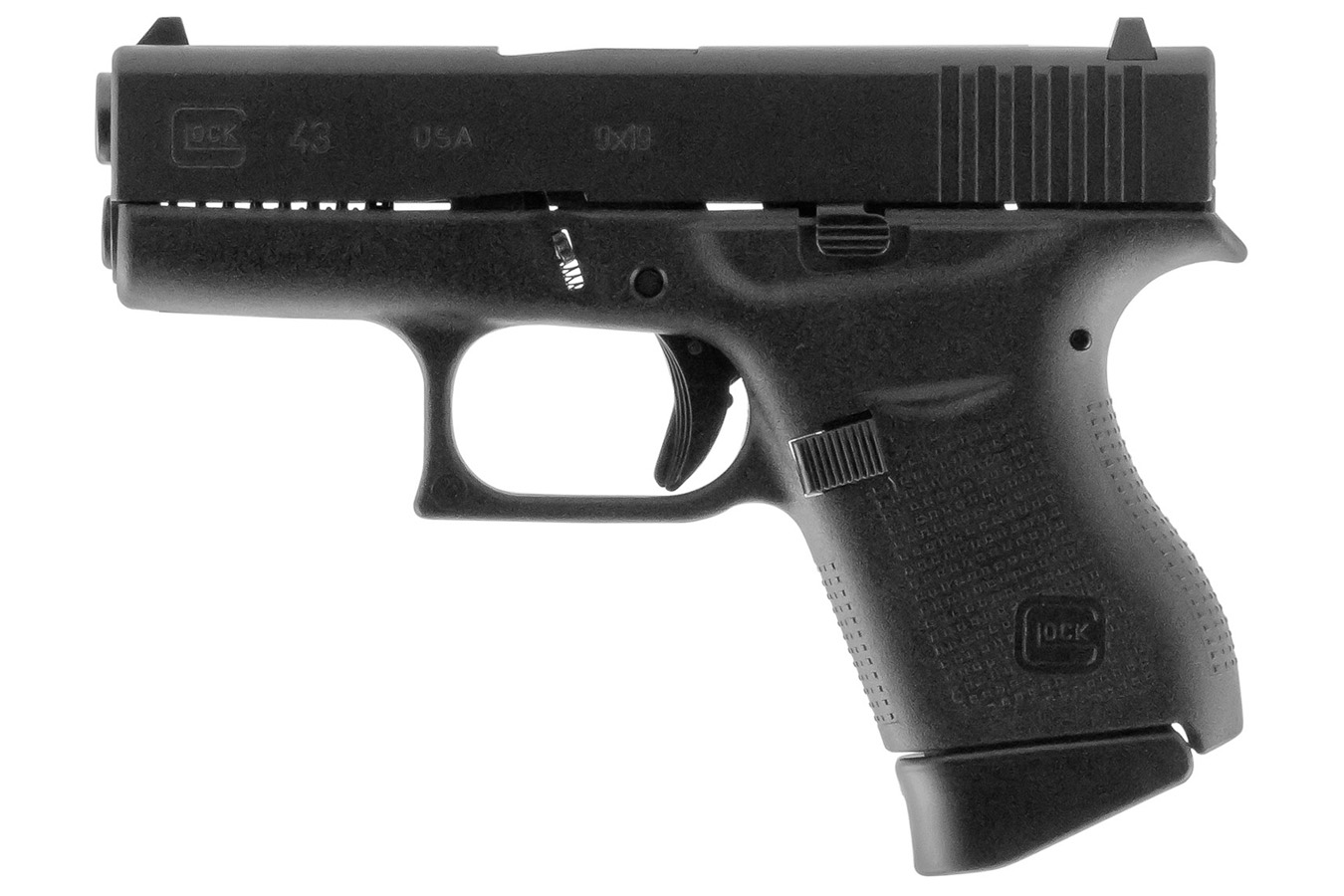 GLOCK 43 9mm Single Stack Pistol (Made in USA)