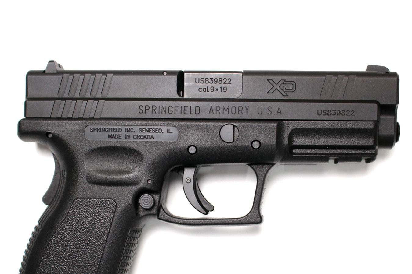 SPRINGFIELD XD-9 9mm Used Police Trade-In Pistol with Two Magazines and Original Box