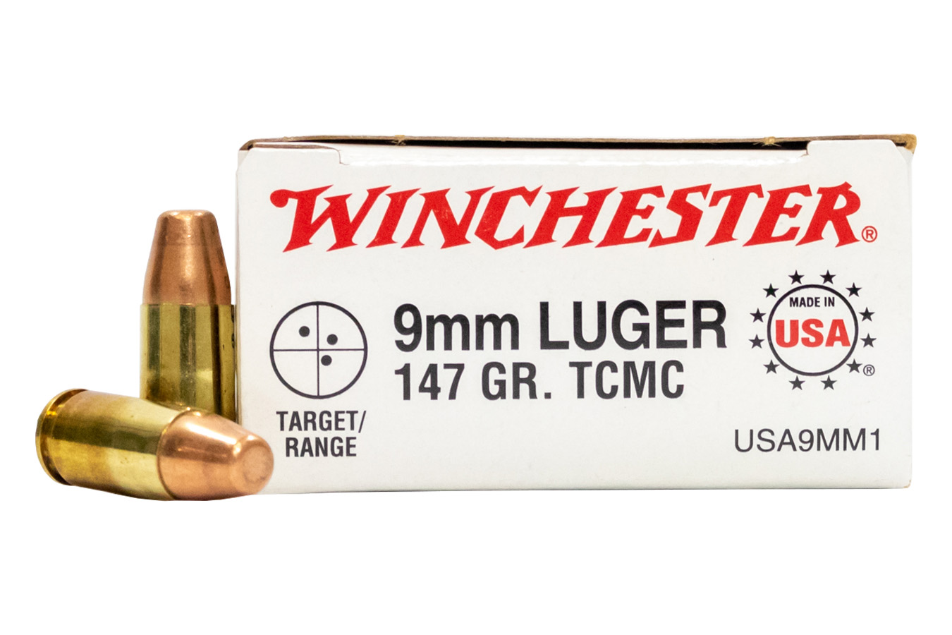 WINCHESTER AMMO 9mm 147 gr FMJ Police Trade-In Ammo 50/Box