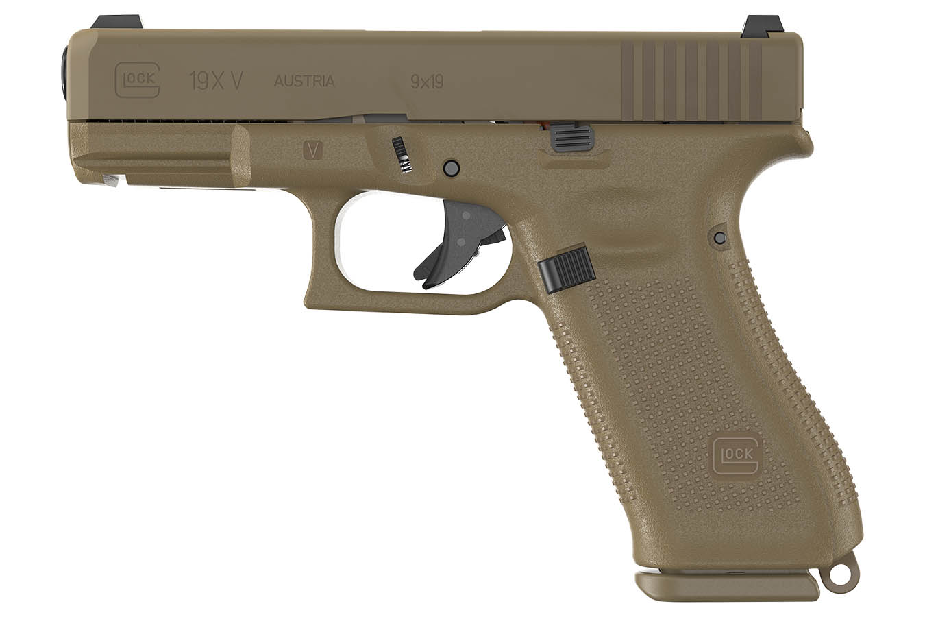 GLOCK 19X V 9mm Flat Dark Earth (FDE) Semi-Auto Pistol