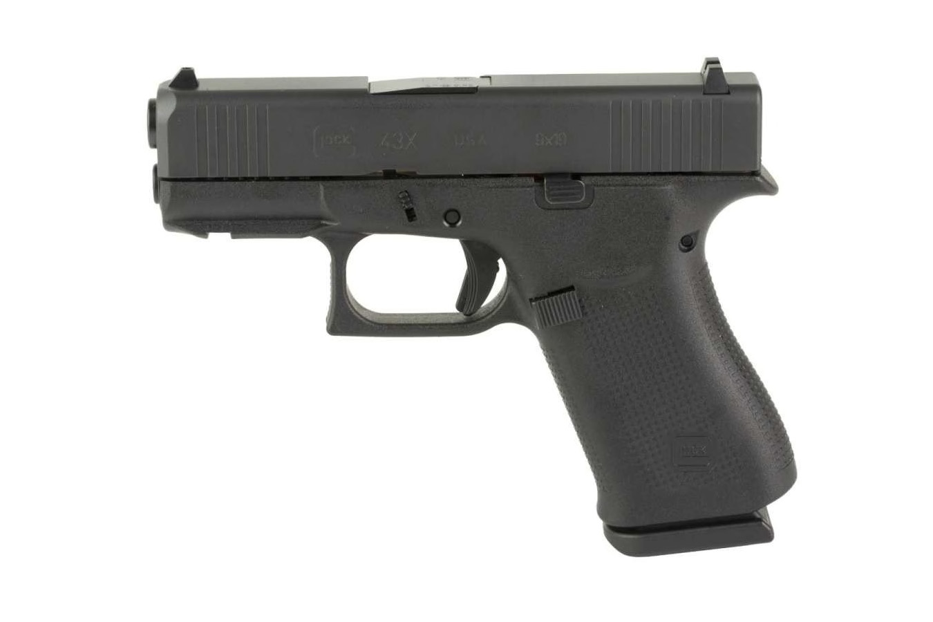 GLOCK 43X 9mm Subcompact Pistol with Front Rail/Serrated Slide
