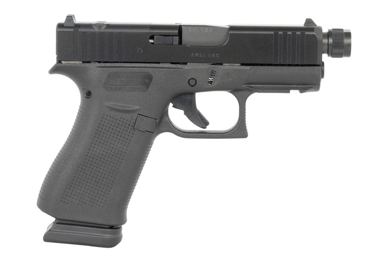 GLOCK 43x MOS 9mm Optic Ready 15+1 Pistol with Threaded Barrel