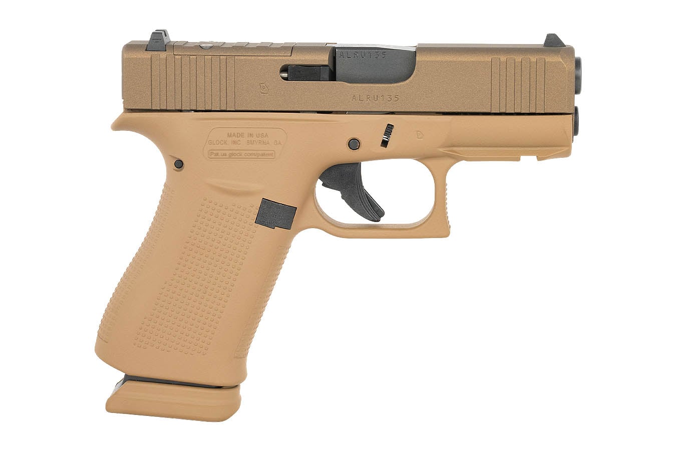 GLOCK 43x MOS 9mm Optic Ready Pistol with FDE Finish