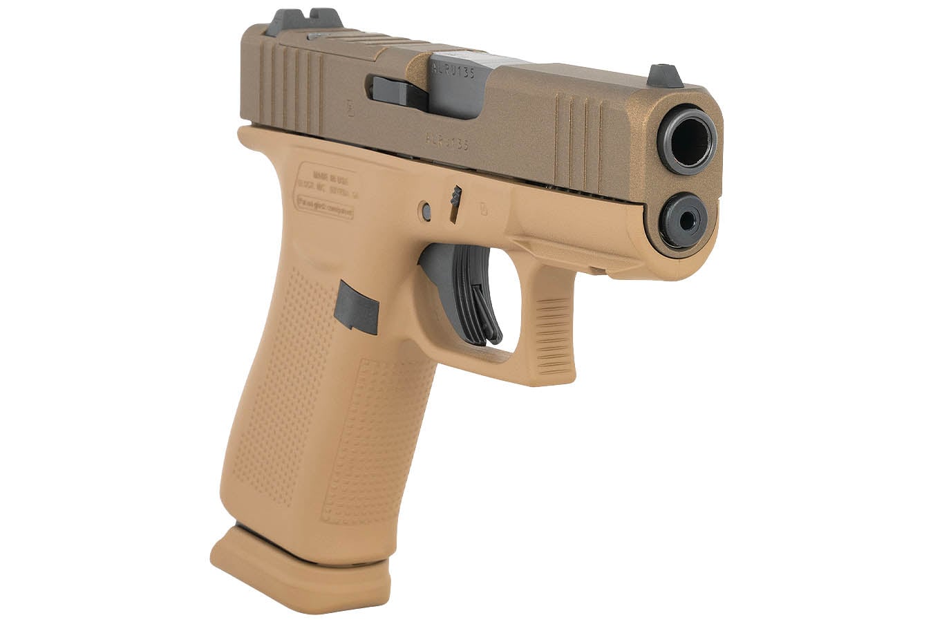 GLOCK 43x MOS 9mm Optic Ready Pistol with FDE Finish