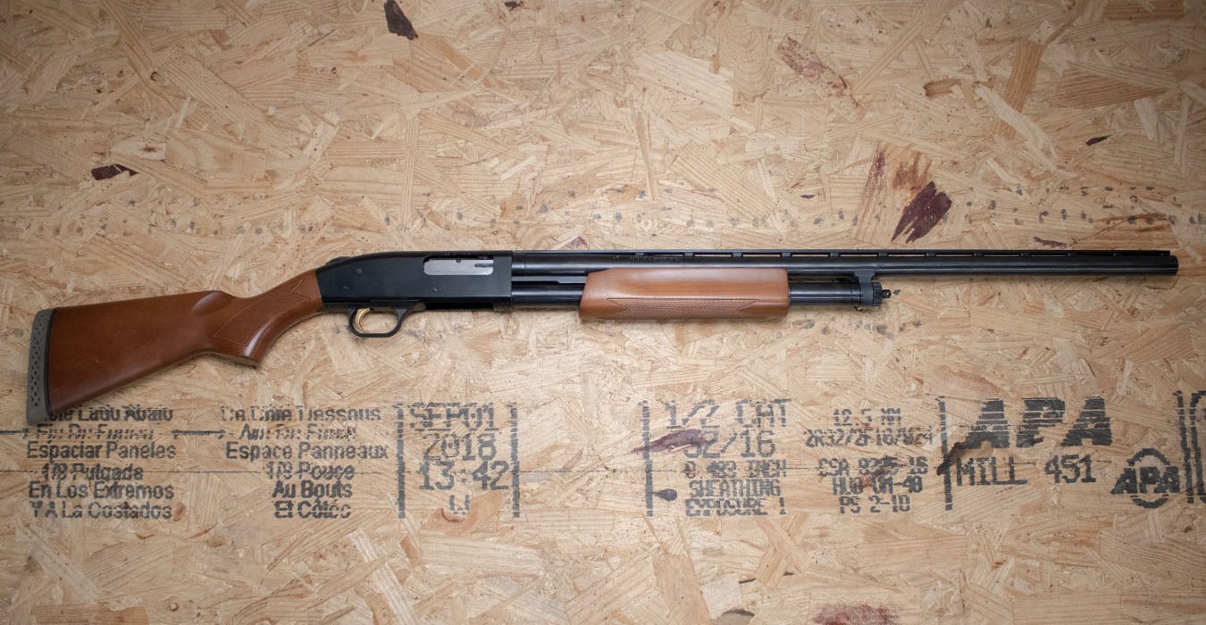 MOSSBERG 500 12 Gauge Police Trade-In Shotgun with Wood Stock