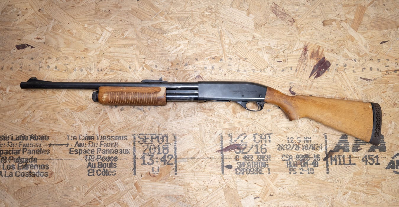 REMINGTON 870 Wingmaster 12 Gauge Police Trade-In Shotgun with Rifle Sights