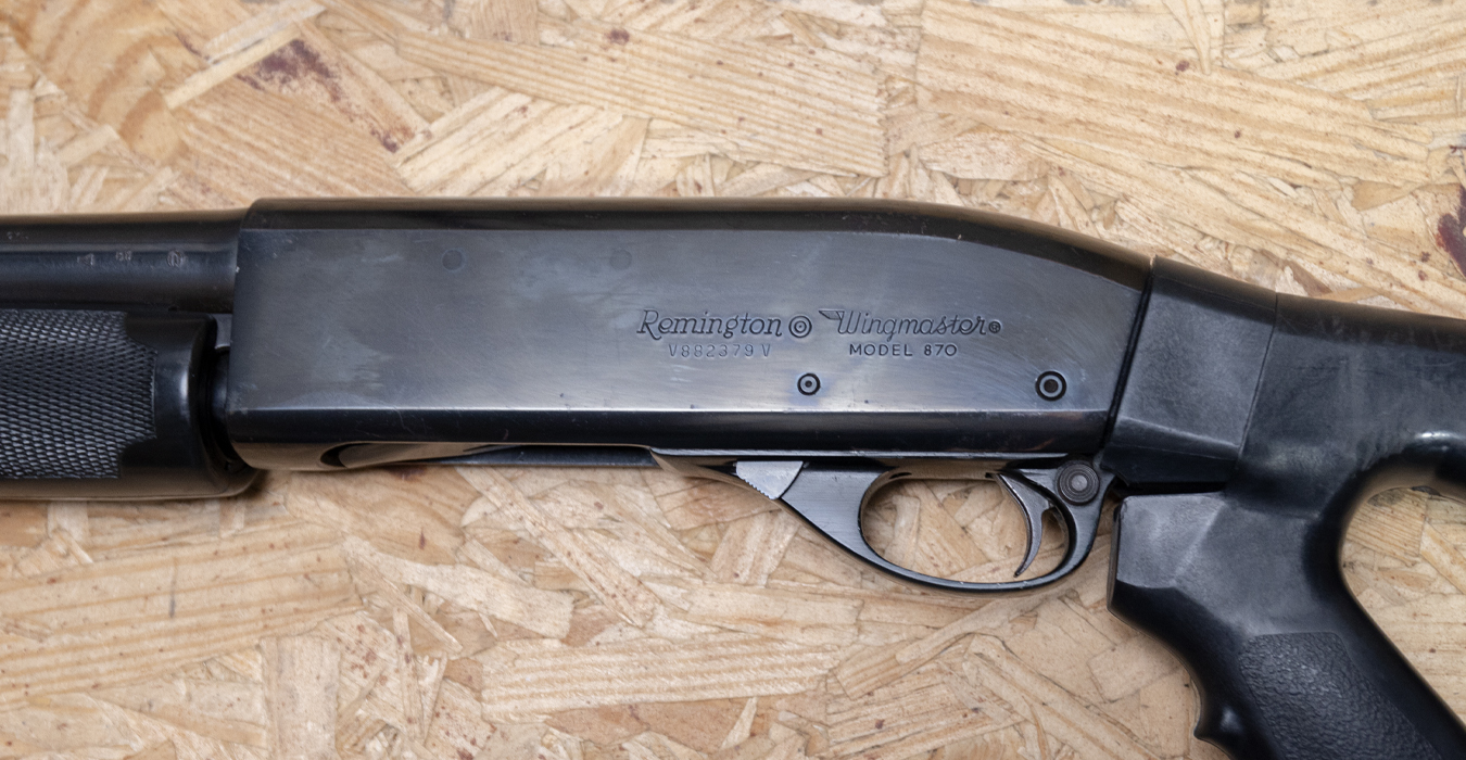 REMINGTON 870 Wingmaster 12 Gauge Police Trade-In Shotgun with Extended Magazine