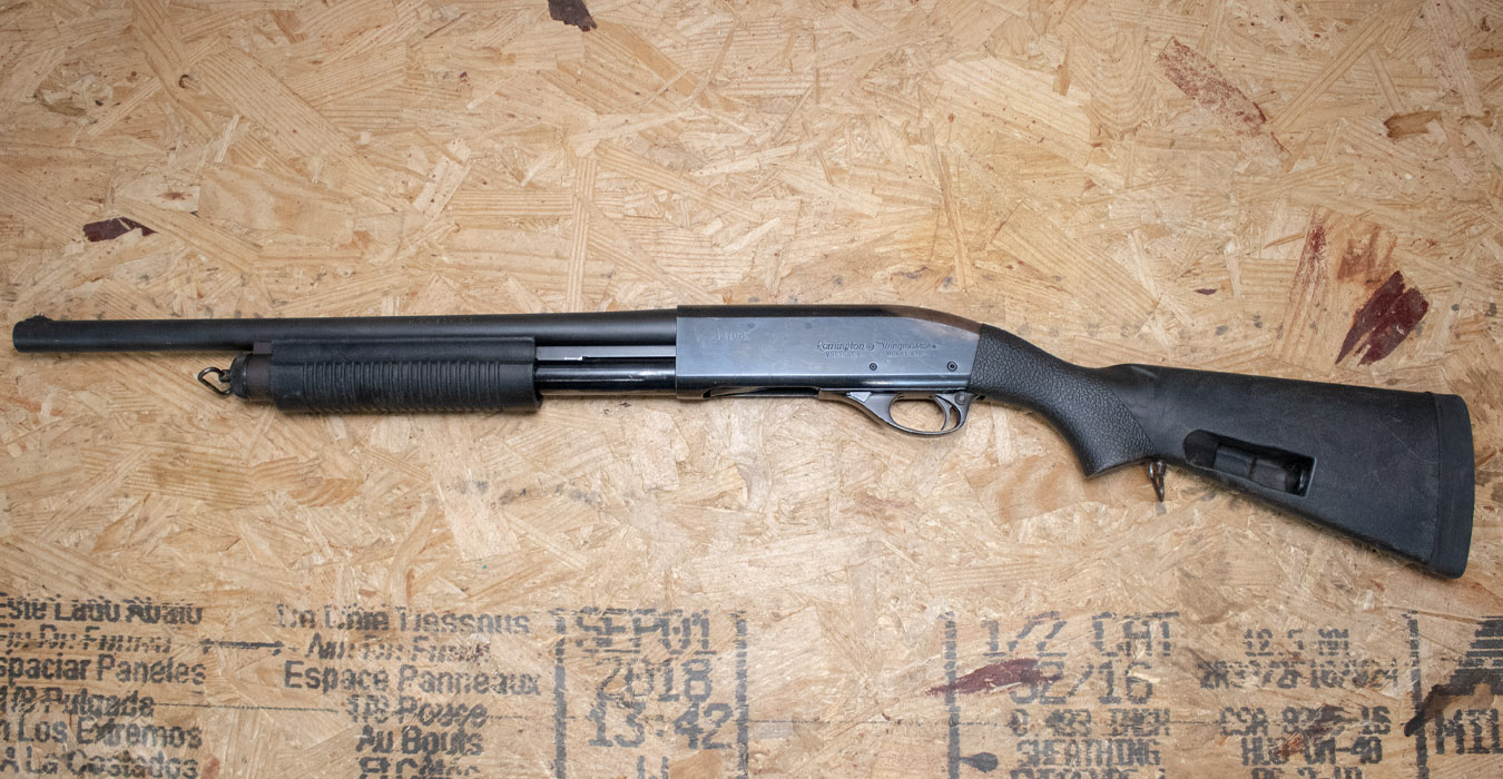 REMINGTON 870 Wingmaster 12 Gauge Police Trade-In Shotgun with Speedfeed Stock