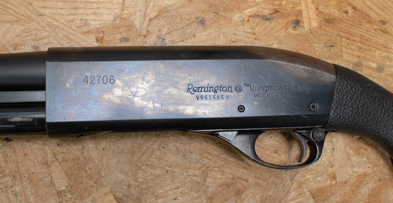 REMINGTON 870 Wingmaster 12 Gauge Police Trade-In Shotgun with Speedfeed Stock