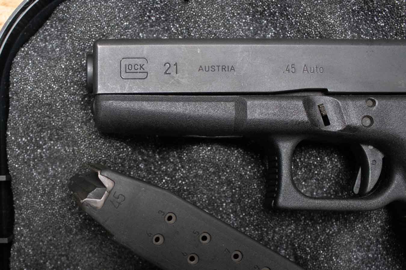 GLOCK 21 Gen2 45ACP Police Trade-In Pistol with Extra Mag and Case